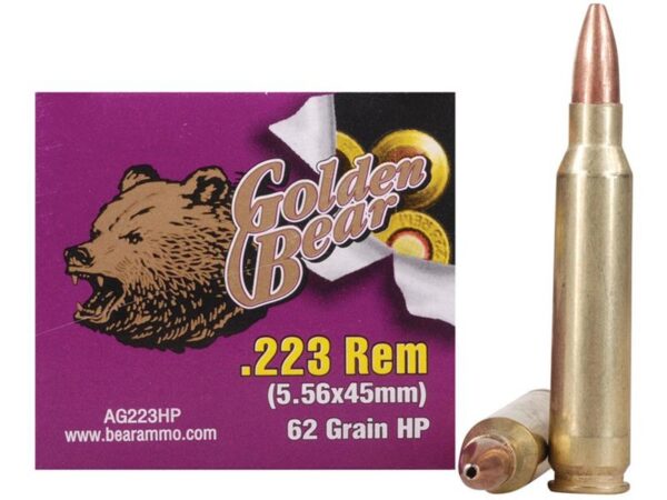 Golden Bear .223 Remington 62 Gr. HP (Bi-Metal)- Box of 20