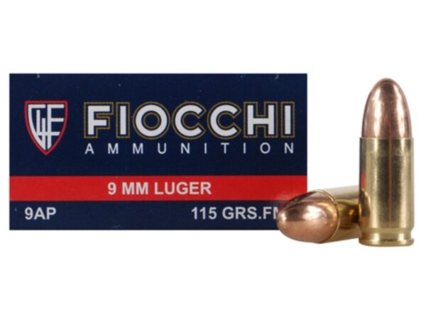 Fiocchi Shooting Dynamics 9mm Luger 115 Gr. FMJ- Case of 1000