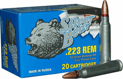 Silver Bear .223 Remington 62 Gr. HP (Bi-Metal)- Box of 20