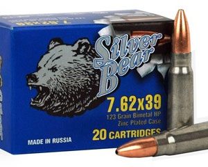 Silver Bear 7.62x39 123 Gr. JHP (Bi-Metal)- Box of 20