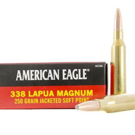 Federal American Eagle .338 Lapua Magnum 250 Gr. Jacketed Soft Point- Box of 20