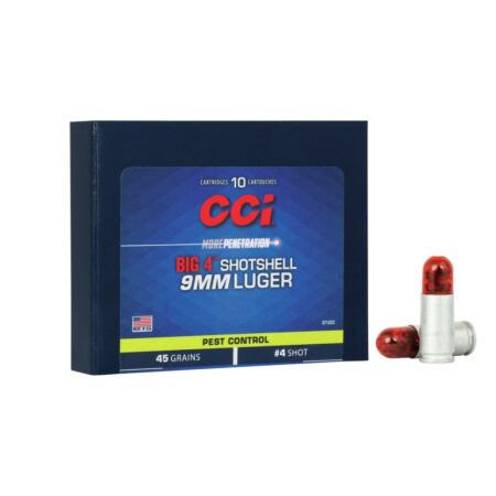 CCI Big 4 Shotshell 9mm Luger 50 Gr. #4 Shot- Box of 10