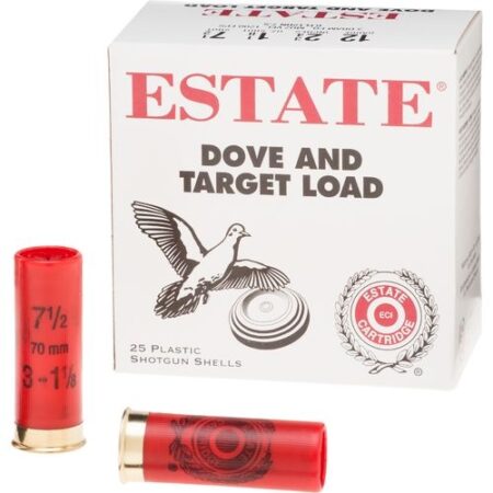 Estate Dove and Target Load 12 Gauge 2-3/4" 1 oz #7-1/2 Shot- Box of 25