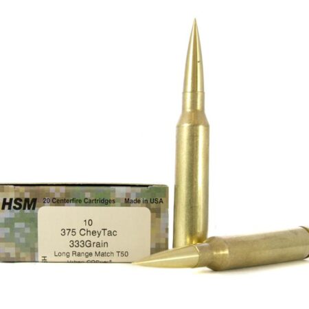 HSM .375 CheyTac 333 Gr. T-50 Urban COPper Long Range Match- Lead-Free- Box of 10