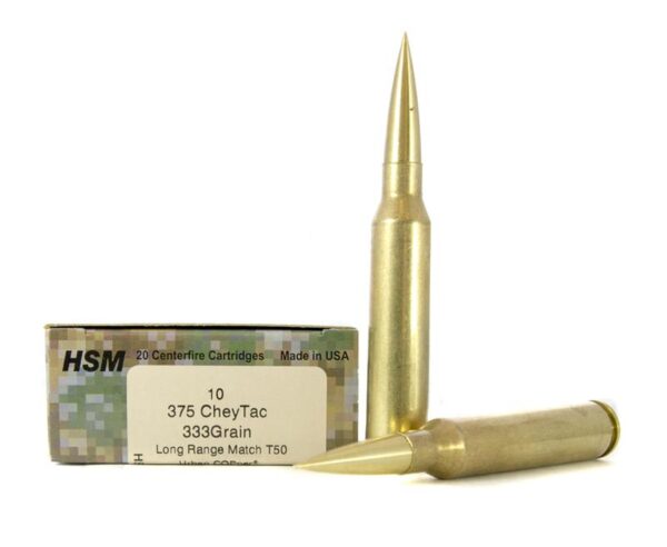HSM .375 CheyTac 333 Gr. T-50 Urban COPper Long Range Match- Lead-Free- Box of 10