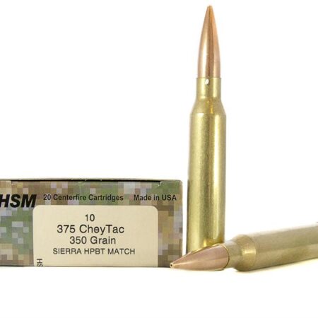 HSM .375 CheyTac 350 Gr. RMB Ultra Low Drag- Box of 10