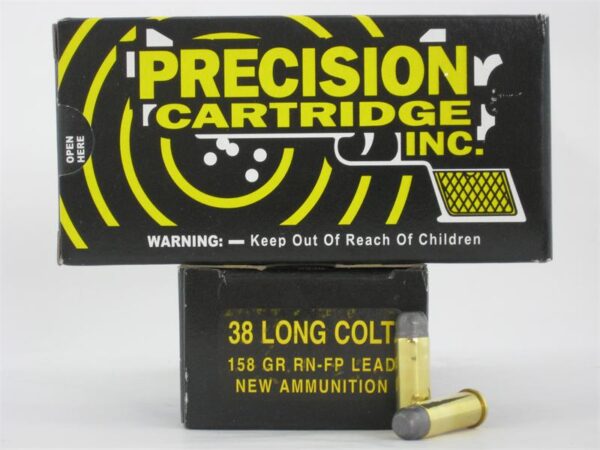 PCI .38 Long Colt 158 Gr. Round Nose Flat Point Lead- Box of 50