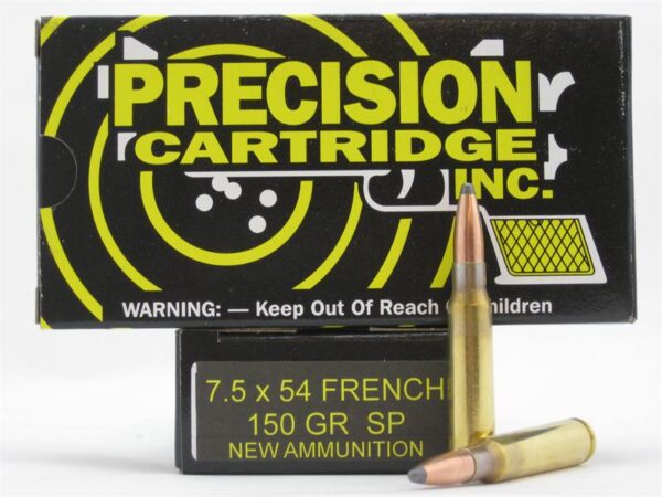 PCI 7.5x54 French 150 Gr. Soft Point- Box of 20