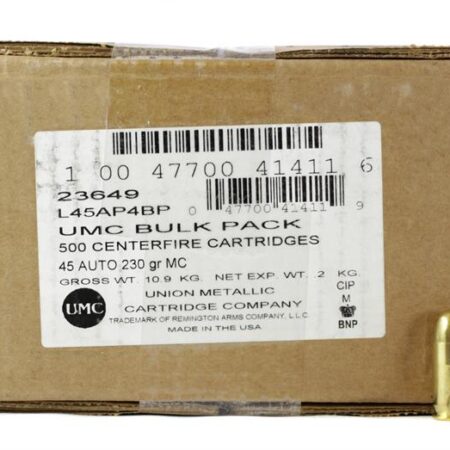 Remington UMC .45 ACP 230 Gr. Full Metal Jacket- Bulk Pack of 500