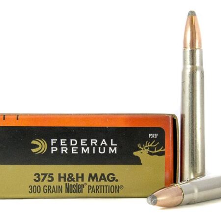 Federal Premium Vital-Shok .375 H&H Magnum 300 Gr. Nosler Partition- Box of 20