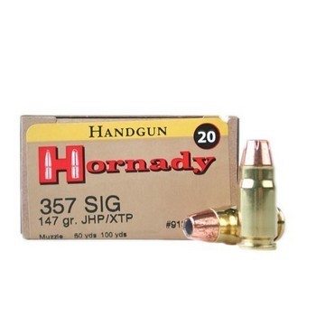 Hornady Custom .357 Sig 147 Gr. XTP Jacketed Hollow Point- Box of 20