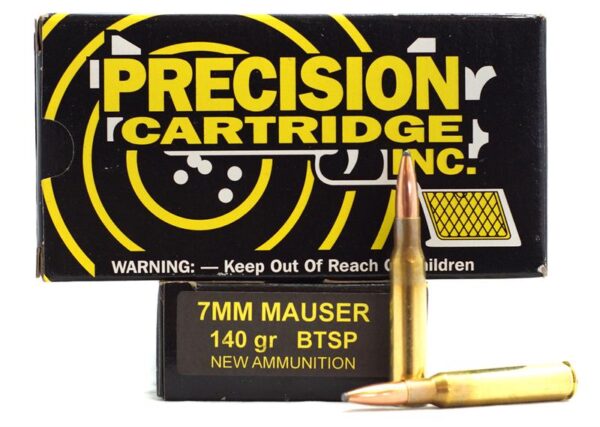 PCI 7mm Mauser (7x57mm) 140 Gr. BTSP- Box of 20