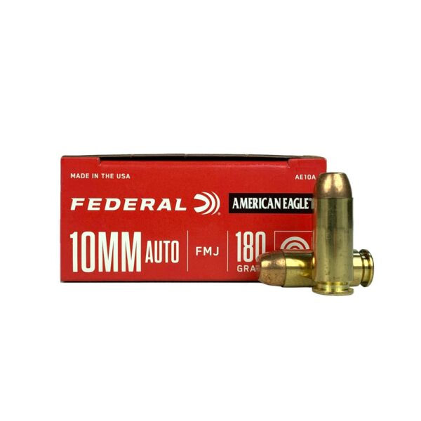 Federal American Eagle 10mm Auto 180 Gr. Full Metal Jacket- Box of 50