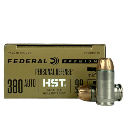 Federal Premium Personal Defense Micro Pistol .380 ACP 99 Gr. Hydra-Shok Jacketed Hollow Point- Box of 20