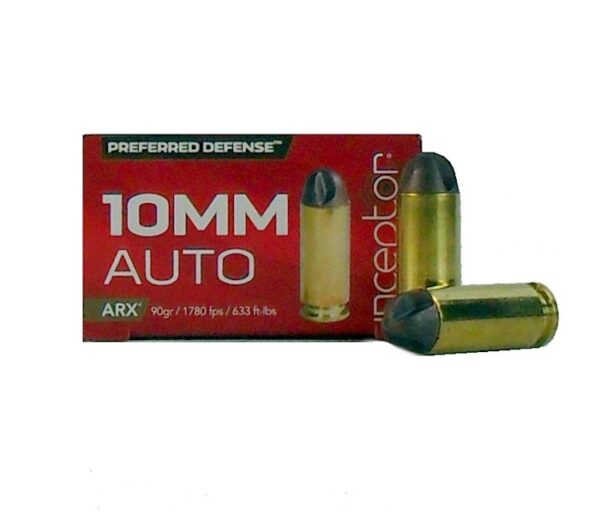 Inceptor Preferred Defense 10mm Auto 90 Gr. ARX Frangible- Lead-Free- Box of 20