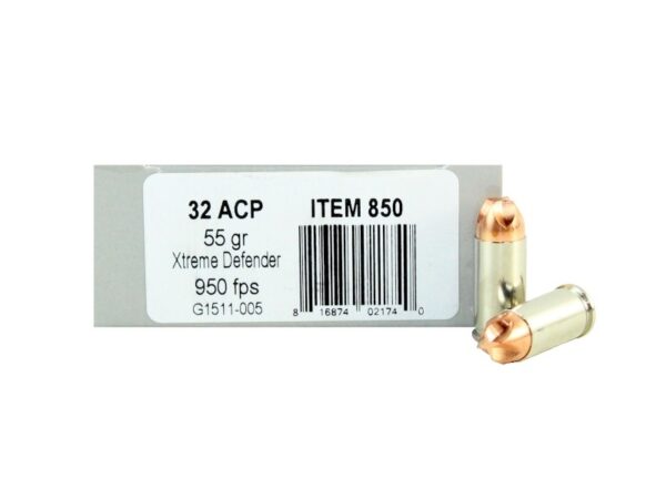 Underwood .32 ACP 55 Gr. Lehigh Defense Xtreme Defender- Lead Free- Box of 20
