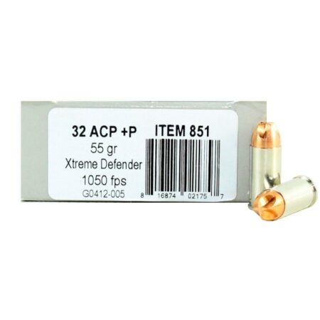 Underwood .32 ACP +P 55 Gr. Lehigh Defense Xtreme Defender- Lead Free- Box of 20