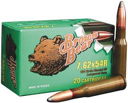 Brown Bear 7.62x54R 203 Gr. SP (Bi-Metal)- Box of 20