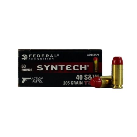 Federal Syntech Action Pistol .40 S&W 205 Gr. Syntech Jacketed Flat Nose- Box of 50