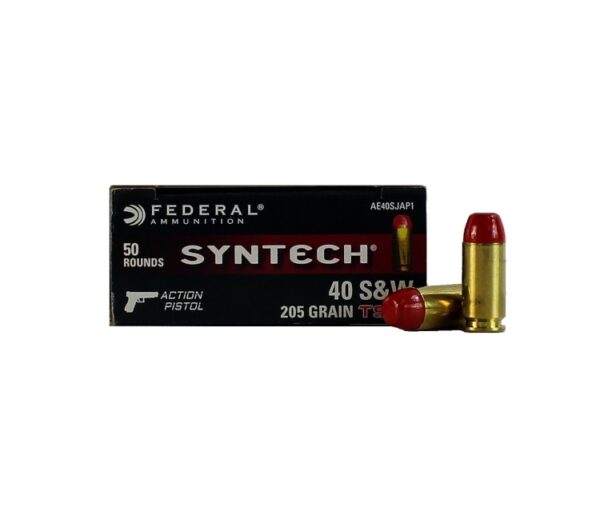 Federal Syntech Action Pistol .40 S&W 205 Gr. Syntech Jacketed Flat Nose- Box of 50