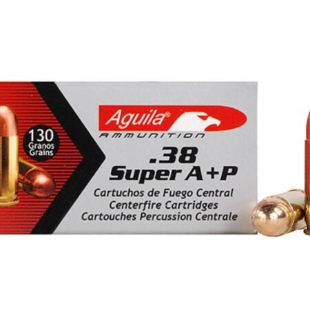 Aguila .38 Super + P 130 Gr. Full Metal Jacket- Box of 50