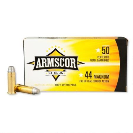Armscor Cowboy Action .44 Magnum 240 Gr. Lead Semi-Wadcutter- Box of 50
