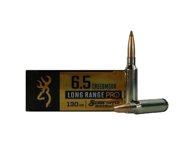 Browning Long Range Pro 6.5 Creedmoor 130 Gr. Sierra Tipped Matchking- Box of 20