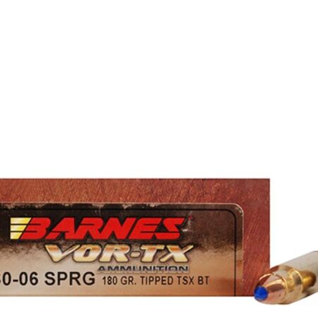Barnes VOR-TX  30-06 Springfield 180 Gr Tipped TSX Boat Tail  Box of 20