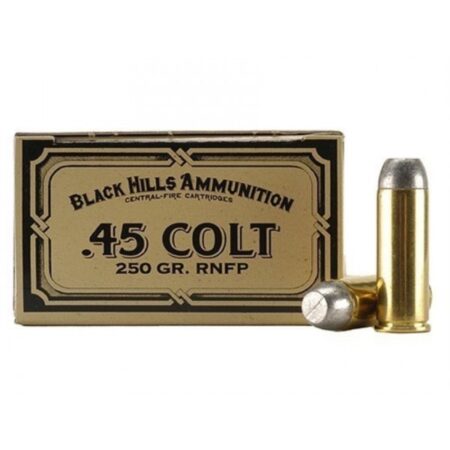 Black Hills Cowboy Action .45 Colt 250 Gr. Round Nose Flat Point- Box of 50