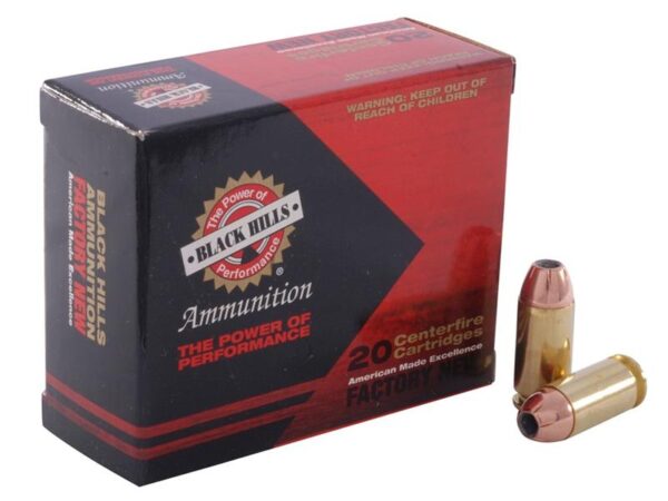 Black Hills .40 S&W 180 Gr. Jacketed Hollow Point- Box of 20
