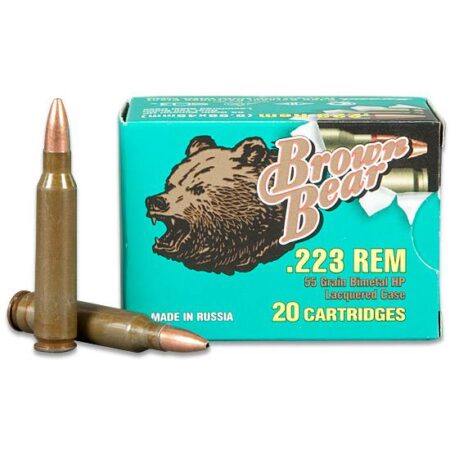Brown Bear .223 55 Gr. HP (Bi-Metal)- Box of 20