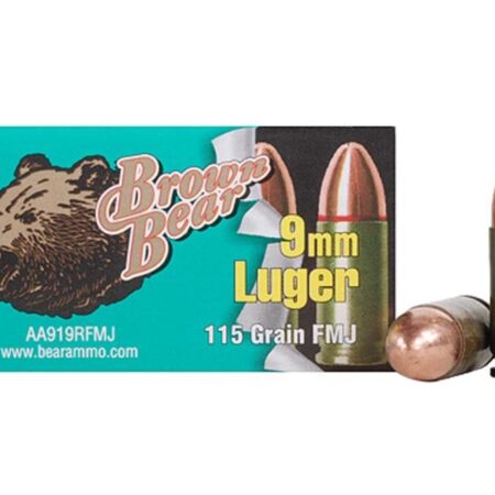 Barnaul 9mm Luger 115 Gr. Full Metal Jacket (Bi-Metal)- Box of 50