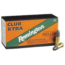 Remington Eley Club Xtra .22 Long Rifle 40 Gr. Lead Round Nose- Box of 50
