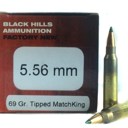 Black Hills 5.56x45mm NATO 69 Gr. Sierra Tipped MatchKing- Box of 50