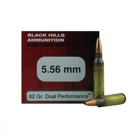 Black Hills 5.56x45mm NATO 62 Gr. Solid Copper Dual Performance Hollow Point- Box of 50