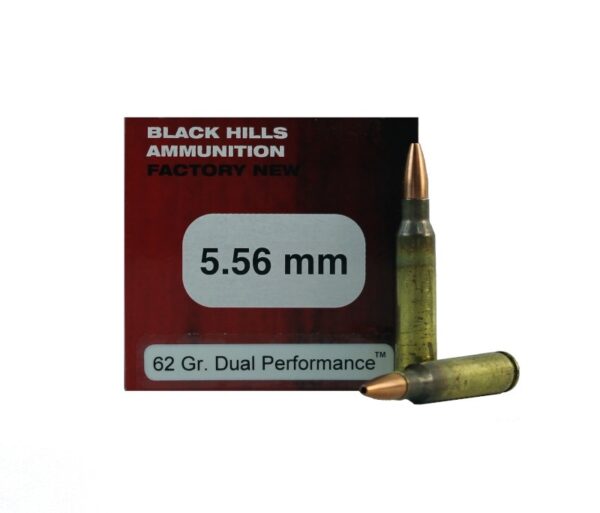 Black Hills 5.56x45mm NATO 62 Gr. Solid Copper Dual Performance Hollow Point- Box of 50