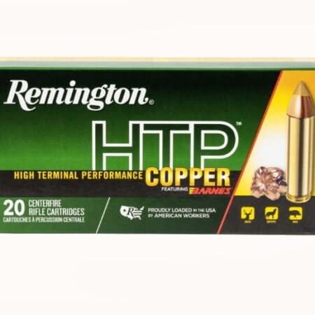 Remington HTP Copper .450 Bushmaster 250 Gr. Barnes Tipped TSX Hollow Point Boat Tail- Lead-Free- Box of 20