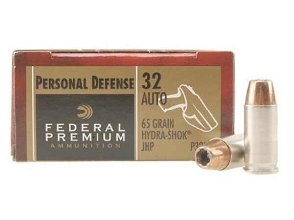 Federal Premium .32 ACP 65 Gr. Hydra-Shok JHP - Box of 20