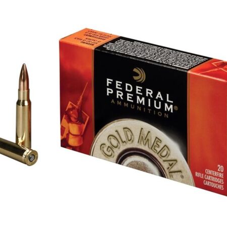Federal Premium Gold Medal .308 Winchester 168 Gr. Sierra MatchKing Hollow Point Boat Tail- Box of 20