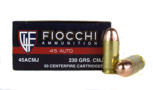 Fiocchi Shooting Dynamics .45 ACP 230 Gr. Complete Metal Jacket- Box of 50