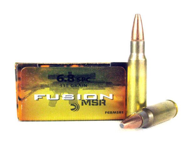 Federal Fusion MSR 6.8mm SPC 115 Gr. Spitzer Boat Tail- Box of 20