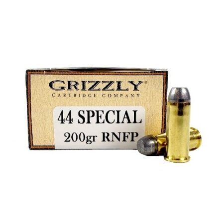 Grizzly .44 Special 200 Gr. Cowboy Action Round Nose Flat Point- Box of 50