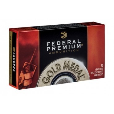 Federal Premium Gold Medal Match .260 Remington 142 Gr. Sierra MatchKing HPBT Match- Box of 20