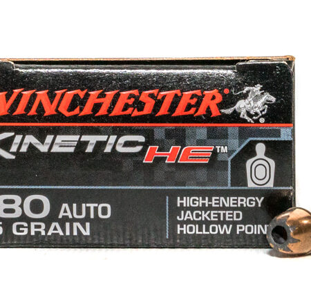 Winchester Kinetic HE .380 ACP 85 Gr. High-Energy Jacketed Hollow Point- Box of 20