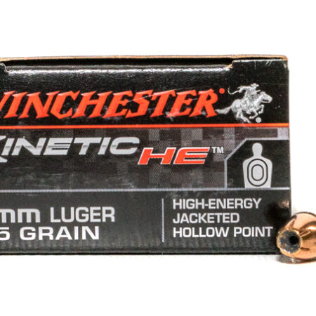 Winchester Kinetic HE 9mm Luger 115 Gr. High-Energy JHP- Box of 20