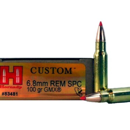 Hornady Custom 6.8mm Remington SPC 100 Gr. GMX Boat Tail- Lead-Free- Box of 20