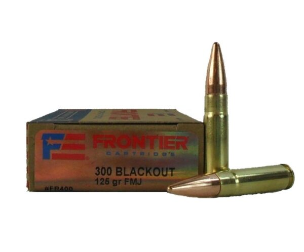 Frontier Cartridge Military Grade .300 AAC Blackout 125 Gr. Full Metal Jacket- Box of 20