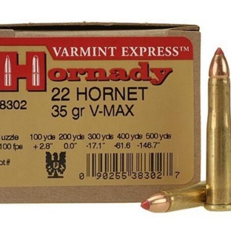 Hornady Varmint Express .22 Hornet 35 Gr. V-MAX- Box of 25