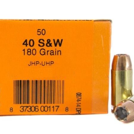 HSM .40 S&W 180 Gr. Speer JHP-UHP- Remanufactured- Box of 50