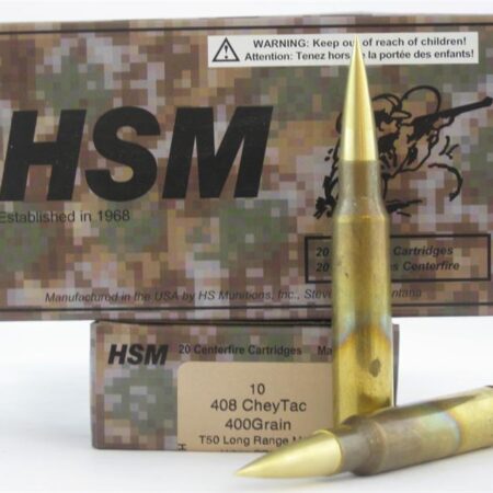 HSM .408 CheyTac 400 Gr. Urban COPper T-50 Long Range Solid- Box of 10